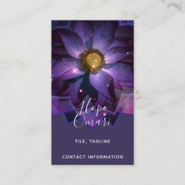 Cartão De Visita Flor de Lótus Mística Mandala | Nova Era