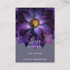 Cartão De Visita Flor de Lótus Mística Mandala | Nova Era