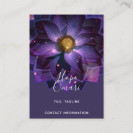 Cartão De Visita Flor de Lótus Mística Mandala | Nova Era