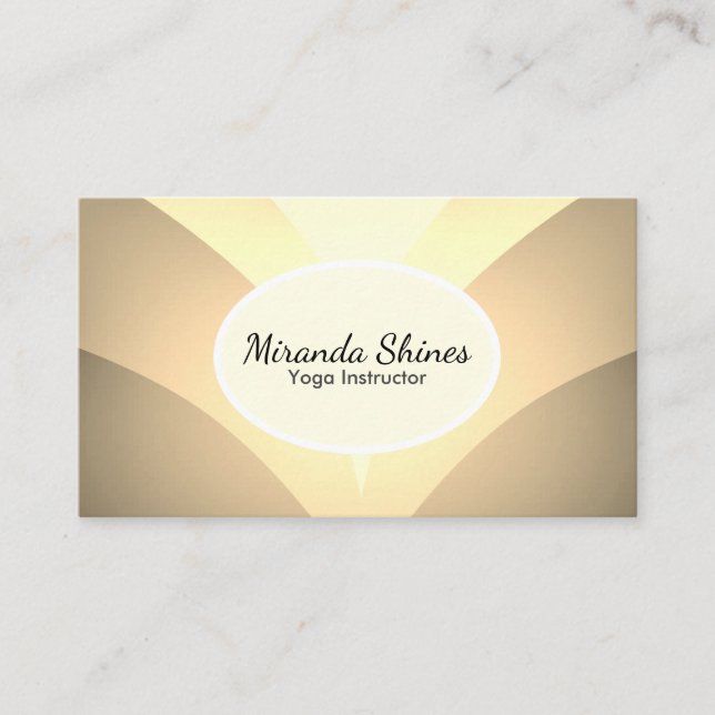 Cartão De Visita Flor de Lotus, Ouro lindo (Frente)