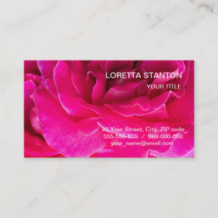 Cartão De Visita Flor de rosa