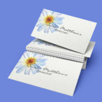 Flor de Script de Margarida Branca Moderna Minimal