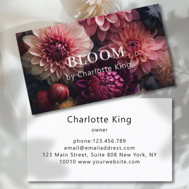Cartão De Visita Flor Moderna  (Modern Flower Business Card)