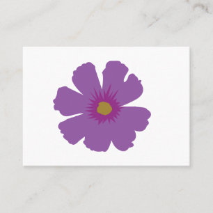 Cartão De Visita Flor Roxo