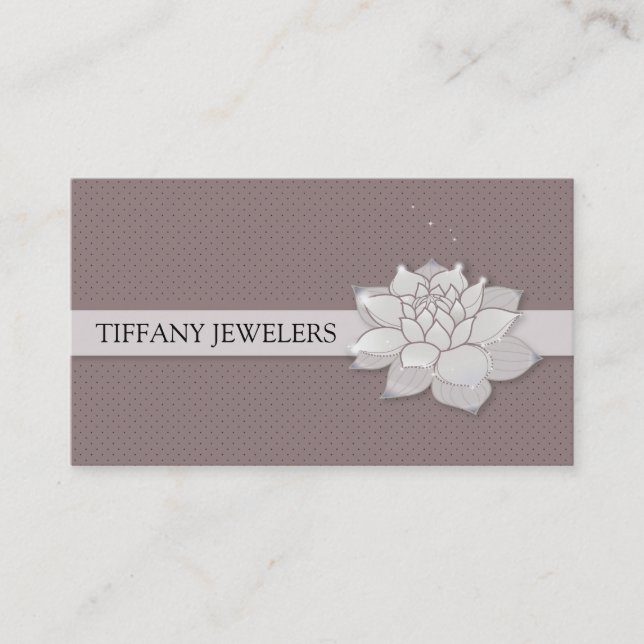 Cartão De Visita Flor Shimmering (Frente)