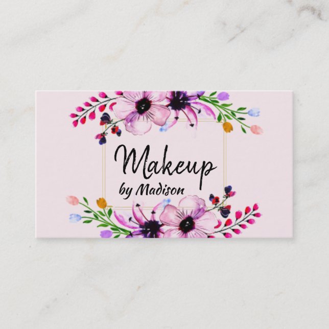 Cartão De Visita Floral (Frente)