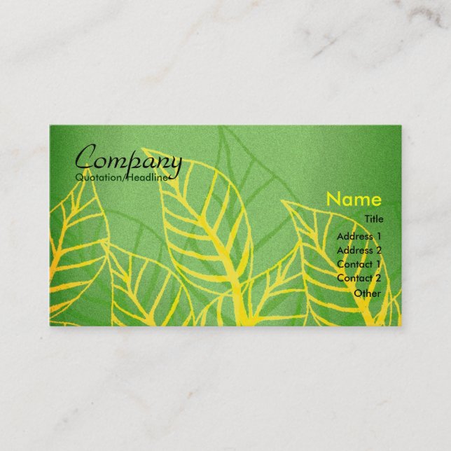 Cartão de visita floral (Frente)