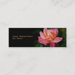 Cartão de visita floral