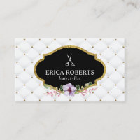 Floral acolchoado luxo do salão de beleza do