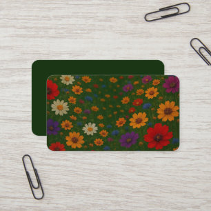 Cartão de Visita Floral Bonito (1)