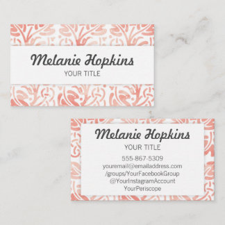 Cartão de visita floral da terra do teste padrão