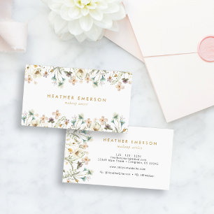 Cartão de Visita Floral Elegante