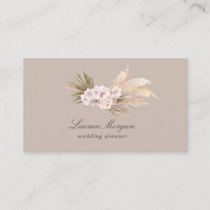 cartão de visita floral elegante tropical minimali