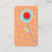 Floral Laranja e Azul Amarelo Bolinhas