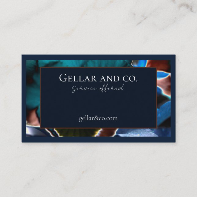 Cartão de visita Floral Moderno (Frente)