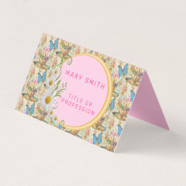 Cartão De Visita Floral Moderno Elegante