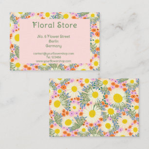 Cartão de visita Floral Personalizado