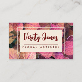 Cartão de visita Floral personalizável