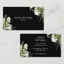 Floral Verde Aquarela Preto E Branco