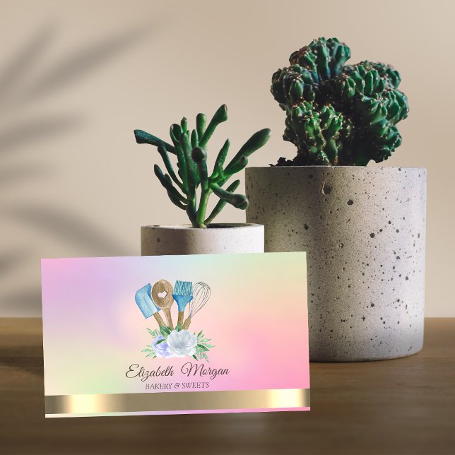 Cartão De Visita Flores de Ferramentas de Mão para Pastas Profissio (Criador carregado)