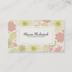 Cartão De Visita Flores Ilustres