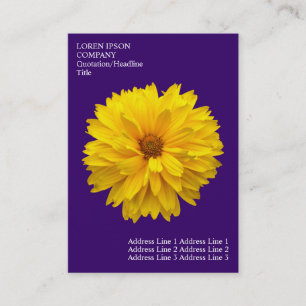 Cartão De Visita Flores mínimas - Chrysanthemum - Violeta profunda