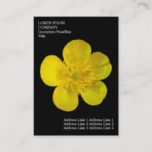 Cartão De Visita Flores Mínimas - Escoteiro - Preto