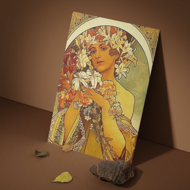 Cartão De Visita Flores Mucha (Criador carregado)