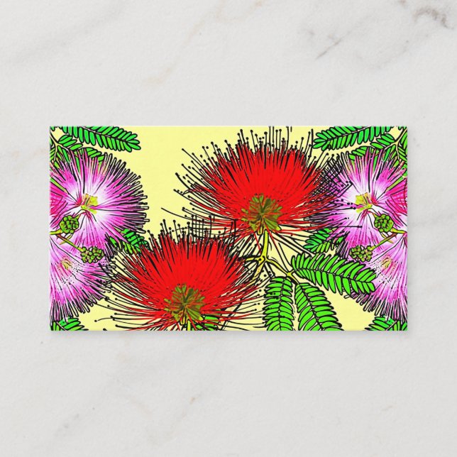 Cartão De Visita Flores nativas do Brasil (Frente)