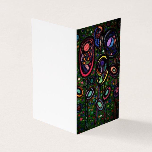 Cartão De Visita Flores padronizadas (Exterior)