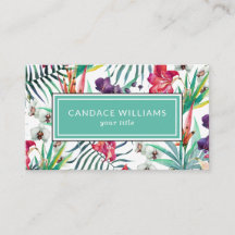 Flores Tropicais Exóticas e Padrão Foliar