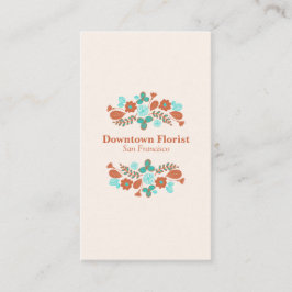 Cartão De Visita Flores Whimsical
