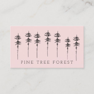 Cartão De Visita Floresta Botânica Cor-de-Rosa de Pinheiros