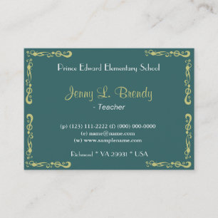 Cartão De Visita Floresta de Amêndoa Brilhante por Vincent van Gogh