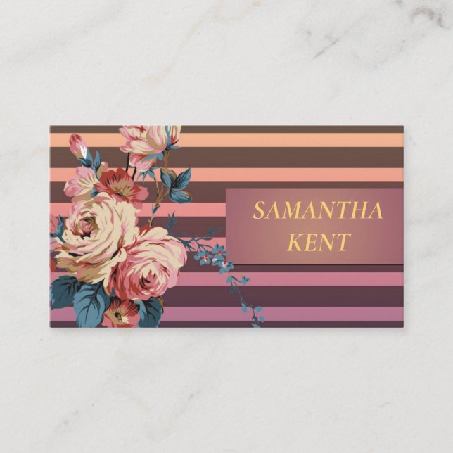 Cartão De Visita Flórida moderna profissional (Frente)