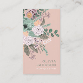 Cartão De Visita Flórida rústica elegante