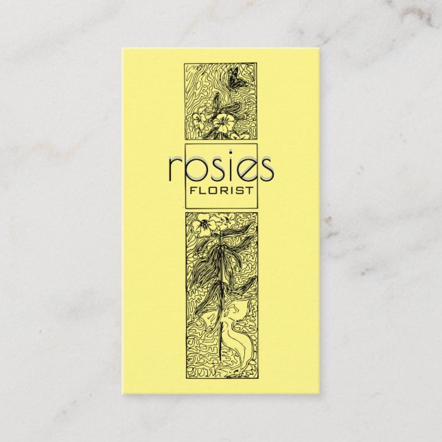 Cartão de visita florista (Frente)
