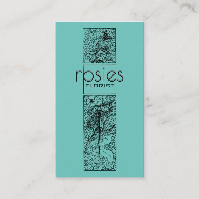Cartão de visita florista (Frente)