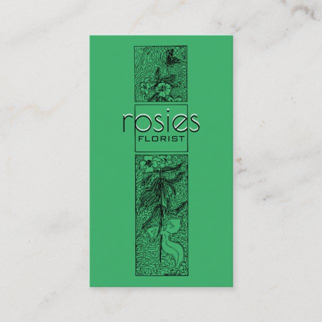 Cartão de visita florista (Frente)