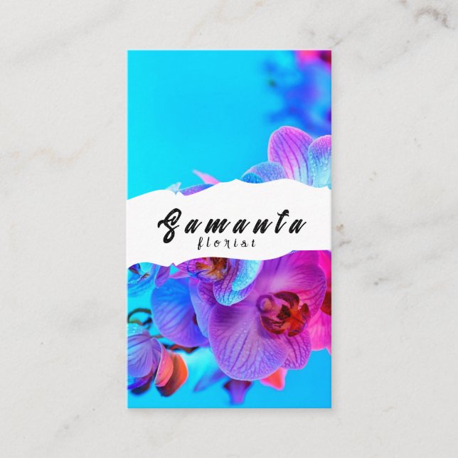 Cartão de visita florista (Frente)