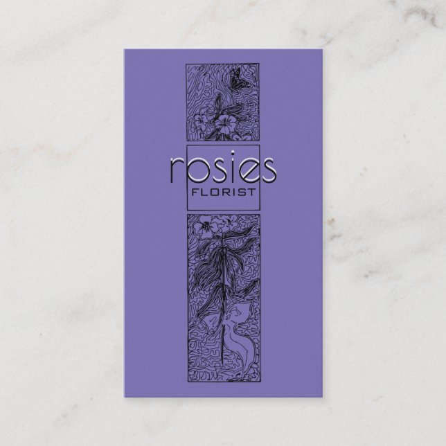 Cartão de visita florista (Frente)