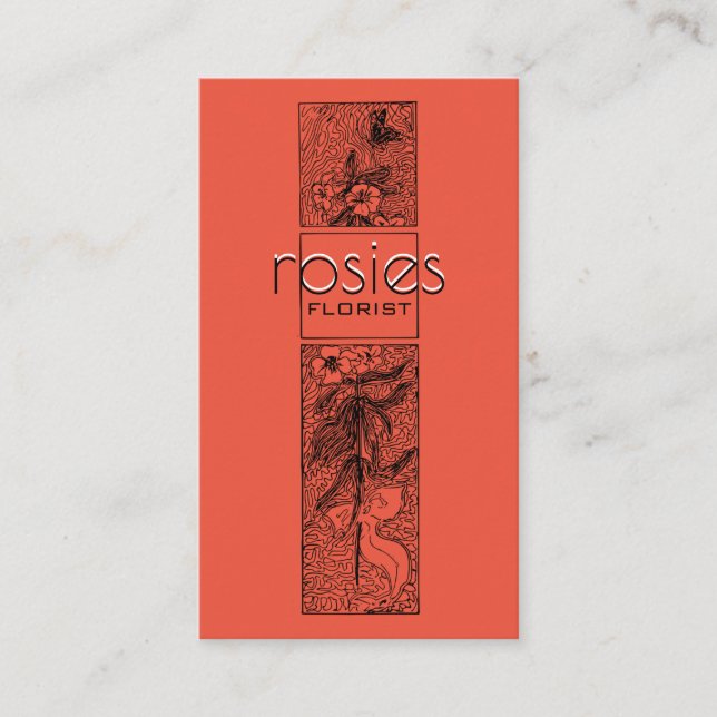 Cartão de visita florista (Frente)