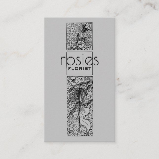 Cartão de visita florista (Frente)