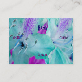 Cartão De Visita Florista - Floral Azul