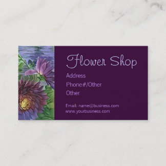 Cartão De Visita FLORISTA por SHARON SHARPE
