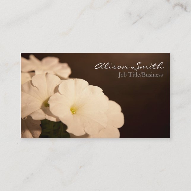 Cartão De Visita Flowers Business Card (Frente)