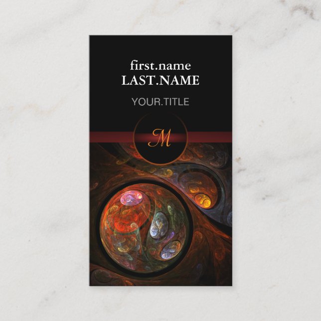 Cartão De Visita Fluido Legal Elegante Moderno Profissional (Frente)