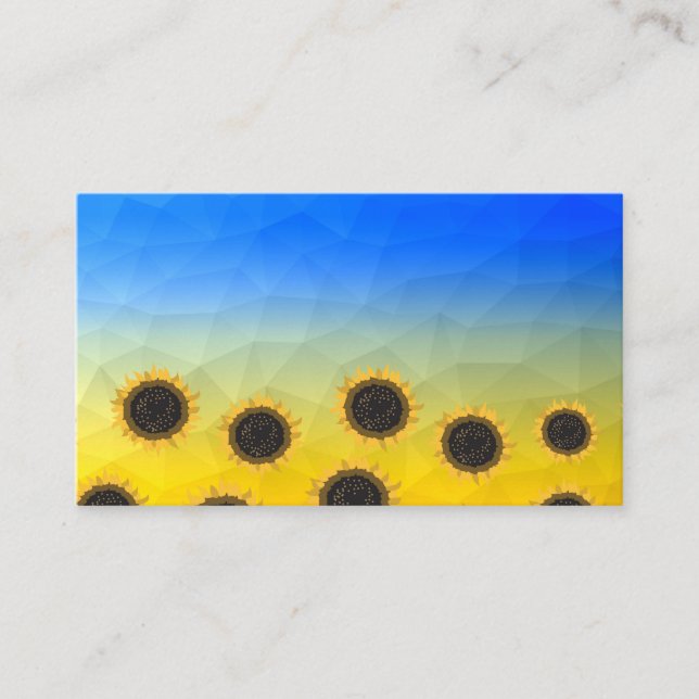 Cartão De Visita Fluxos de malha azul-amarelos da Ucrânia (Frente)