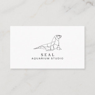 Cartão De Visita Foca de aquário