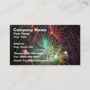 Cartão De Visita Fogos-de-artifício intensos